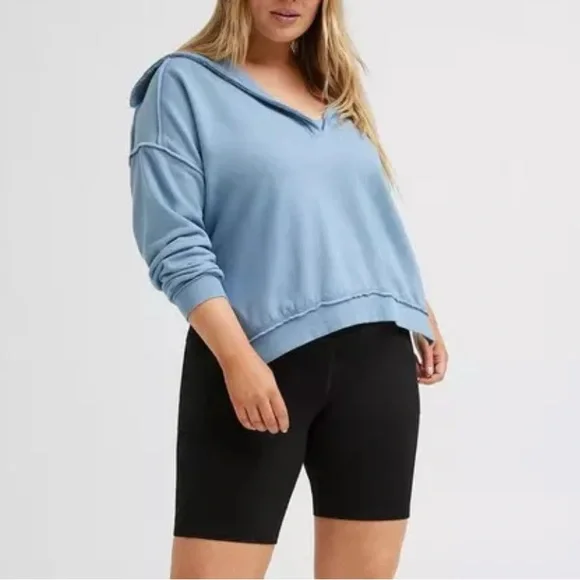 Torrid Super Soft Fleece Oversized Collar Cozycore Loungewear L/12 Hygge - Picture 4 of 14